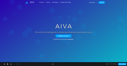 Aiva - Creación musical por Yeswelab.com