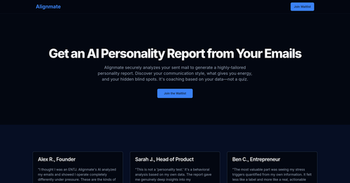 Alignmate — AI-Powered Personality Analysis - Personajes de usuario por Yeswelab.com