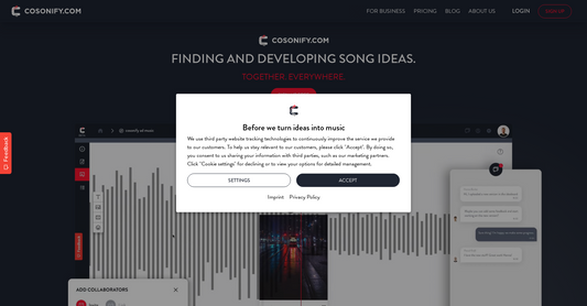 Cosonify - Creación musical por Yeswelab.com
