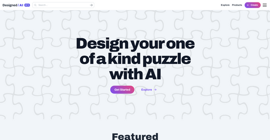 Designed With AI - Generación de rompecabezas por Yeswelab.com