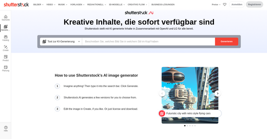 Shutterstock image generator - Generación de imágenes por Yeswelab.com