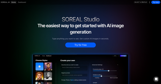 Soreal.AI Studio - Generación de imágenes por Yeswelab.com