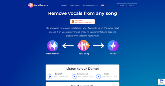 Vocalremover - Edición de música por Yeswelab.com