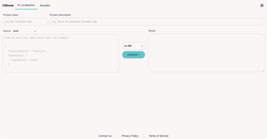 18Now - Localización de textos por Yeswelab.com