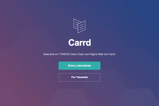 Crea una página web con Carrd.co