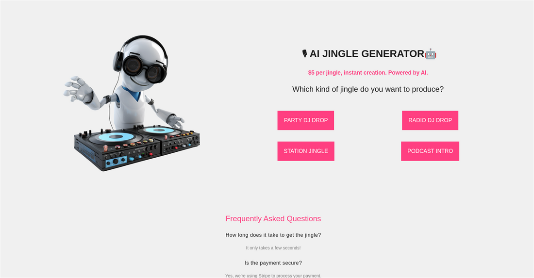 AI Jingle Generator - Jingles por Yeswelab.com