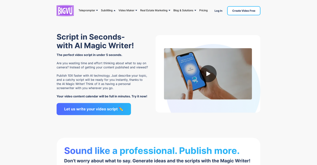 AI Magic Writer - Audio a texto por Yeswelab.com