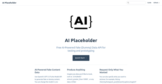 AI Placeholder - Generación de datos dummy por Yeswelab.com