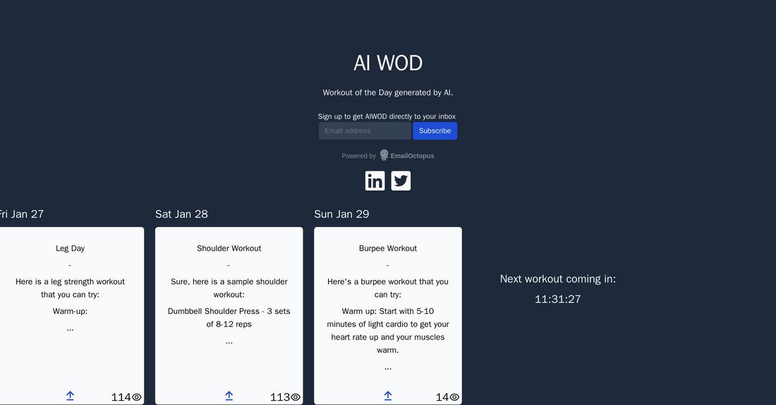 AI WOD - Aptitud física por Yeswelab.com