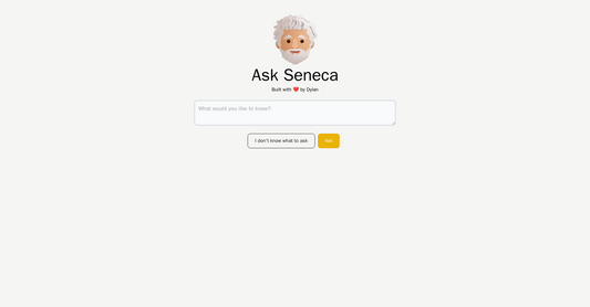 Ask Seneca - Conversación por Yeswelab.com