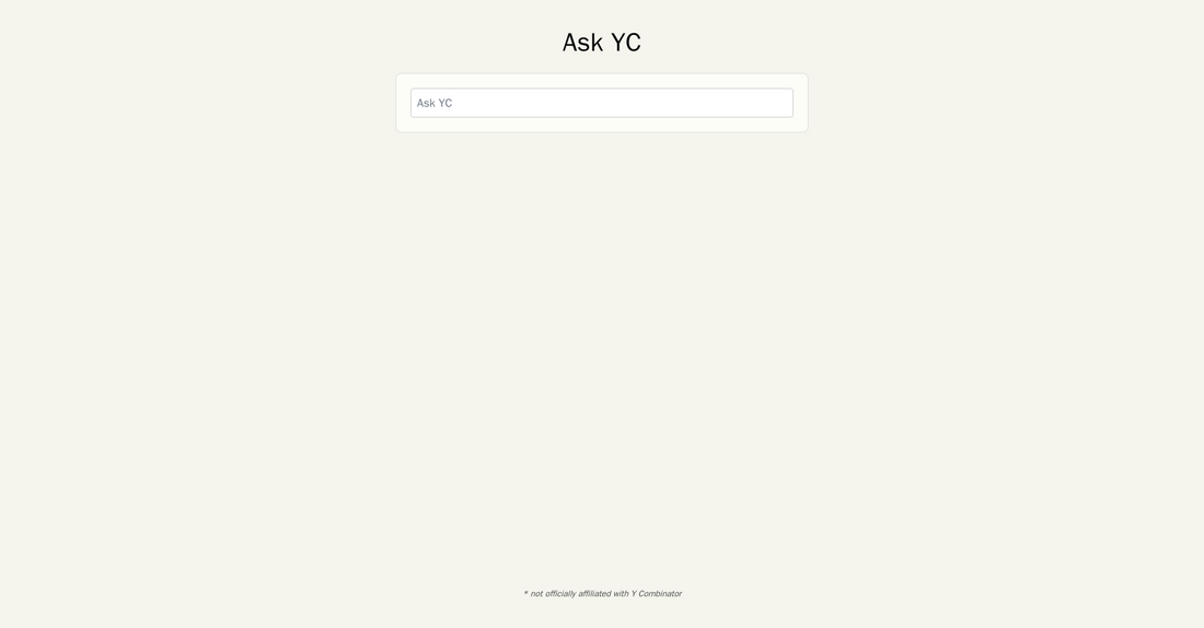 Ask YC - Conversación por Yeswelab.com