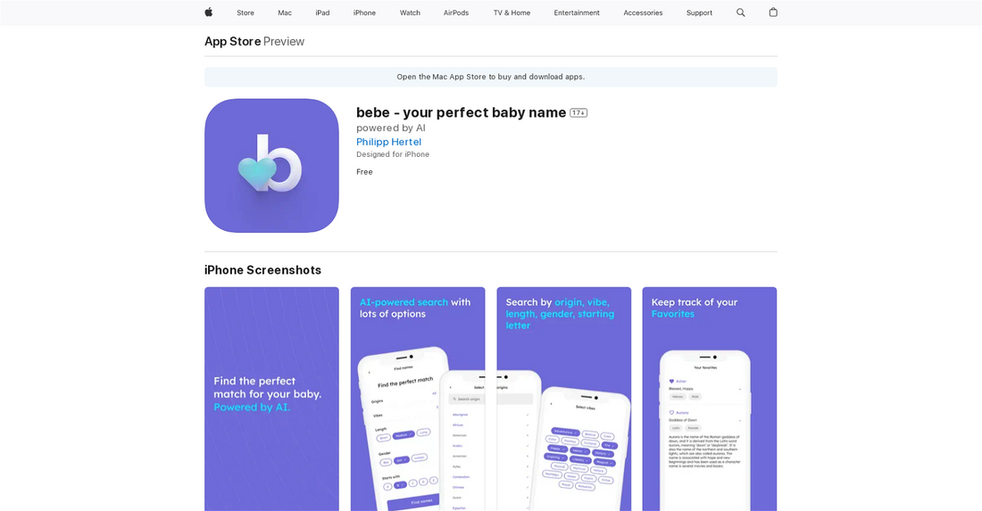 Bebe - Elección de nombres de bebés por Yeswelab.com
