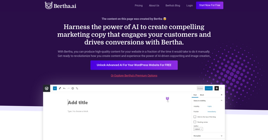 Bertha.ai - Copywriting por Yeswelab.com