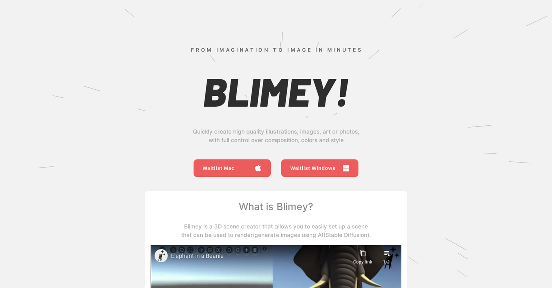 Blimey - Generación de imágenes por Yeswelab.com