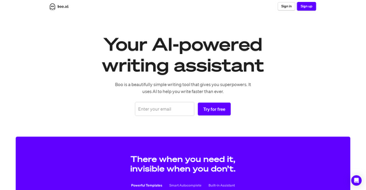 Boo AI - Copywriting por Yeswelab.com