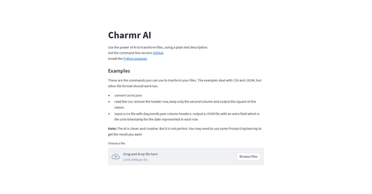 Charmrai - Conversión de archivos por Yeswelab.com