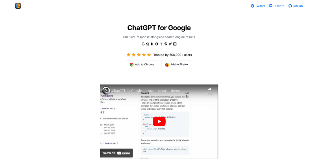 ChatGPT for Google - Conversación por Yeswelab.com