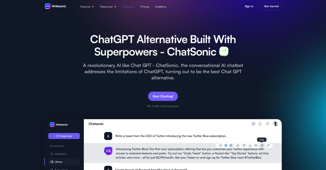 Chatsonic - Conversación por Yeswelab.com