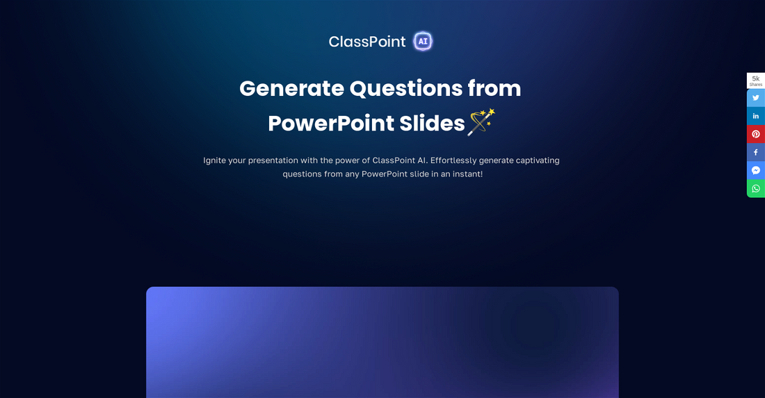 ClassPoint AI 5.0 (9) - Preguntas y respuestas sobre PPTs por Yeswelab.com
