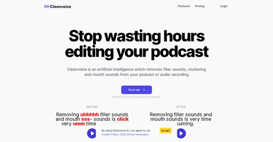 Cleanvoice AI - Edición de podcasts por Yeswelab.com
