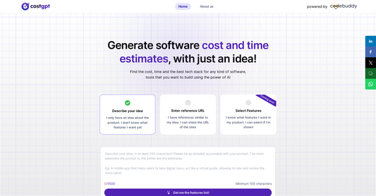 CostGPT - Estimar costes de Software por Yeswelab.com