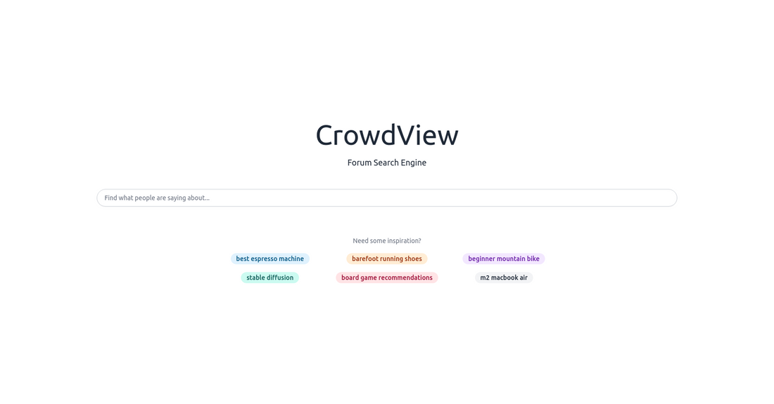 CrowdView - Buscador por Yeswelab.com