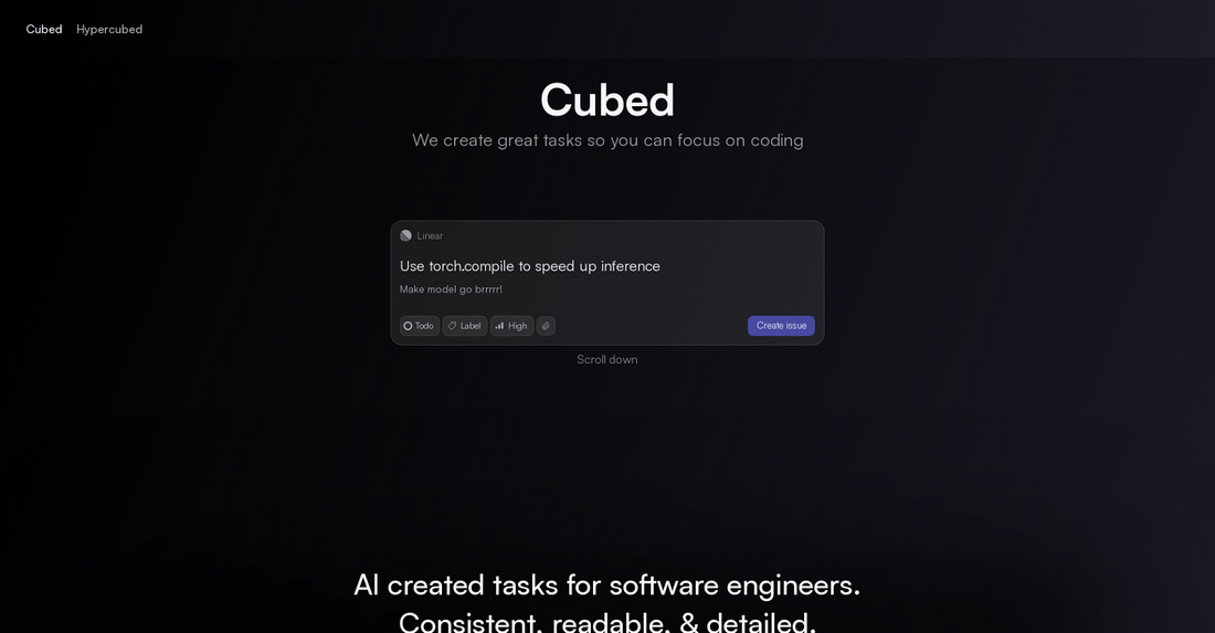 Cubed - Herramientas de código por Yeswelab.com