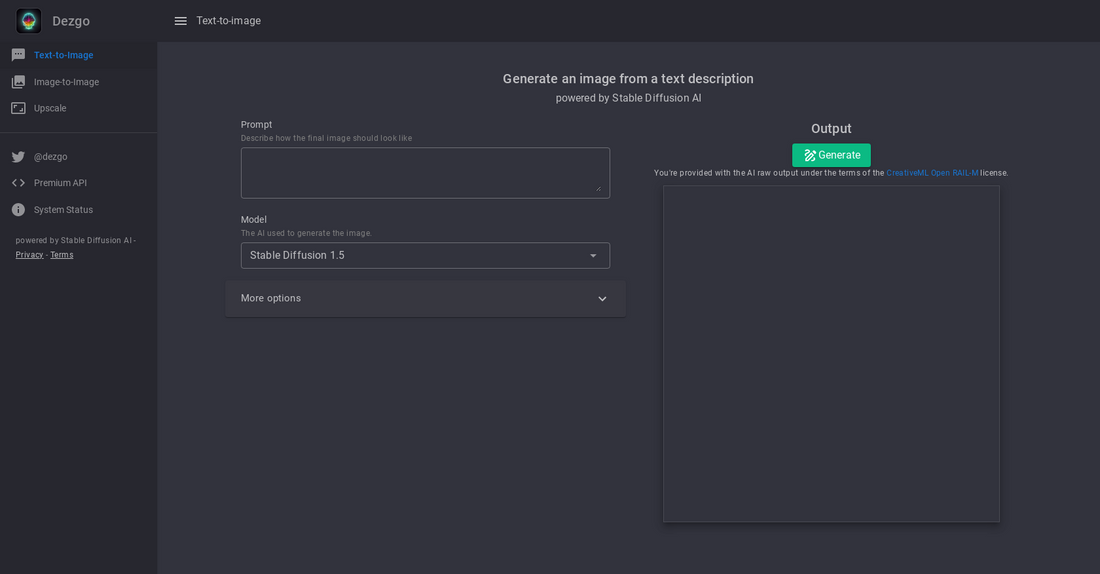 Dezgo - Generación de imágenes por Yeswelab.com