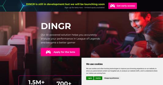 Dingr - Analítica del progreso en LOL por Yeswelab.com