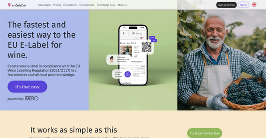 E-label.io - Etiquetado de vinos por Yeswelab.com