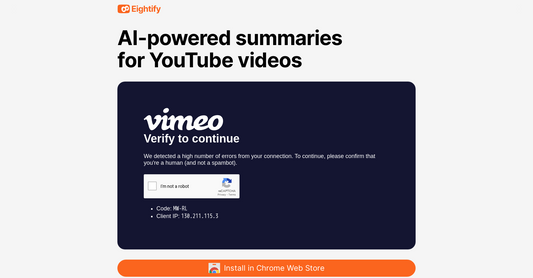 Eightify - Resúmenes de videos de YouTube por Yeswelab.com