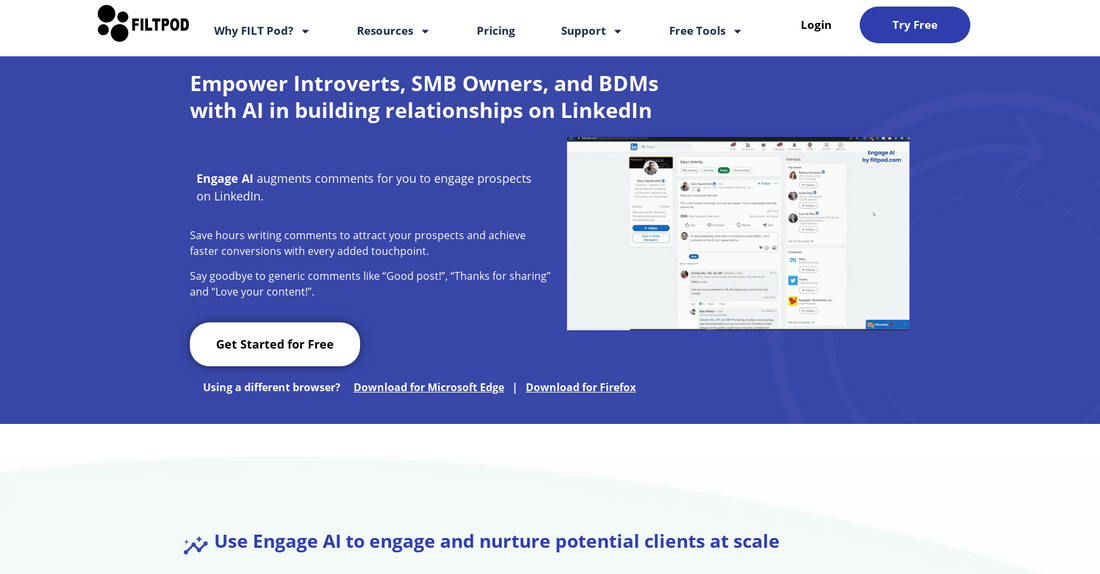 Engage AI - Comentarios de Linkedin por Yeswelab.com