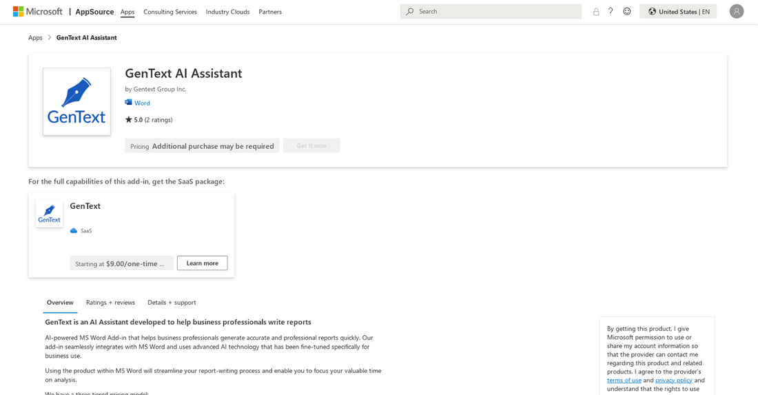 GenText AI Assistant - Generador de informes para Word por Yeswelab.com