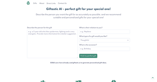 Giftastic AI - Ideas de regalo por Yeswelab.com