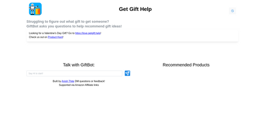 GiftBot - Ideas de regalo por Yeswelab.com