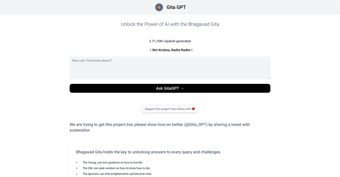 Gita GPT - Bienestar por Yeswelab.com