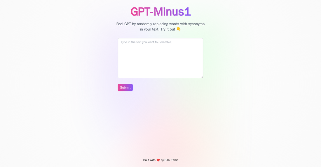 GPT-Minus1 - Reemplazo de palabras por Yeswelab.com