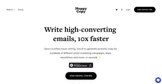 Hoppy Copy - Escribir correo electrónico por Yeswelab.com