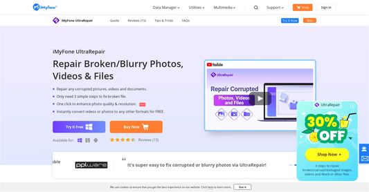 iMyFone UltraRepair - Reparación de archivos por Yeswelab.com