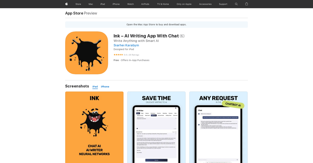 Ink – AI Writing App With Chat - Copywriting por Yeswelab.com