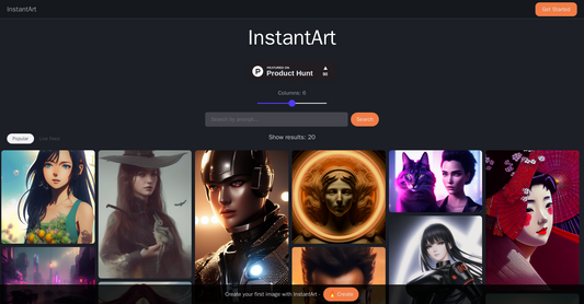 InstantArt - Generación de imágenes por Yeswelab.com