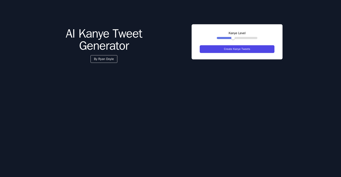 Kanye Tweet Generator - Kanye tuitea por Yeswelab.com