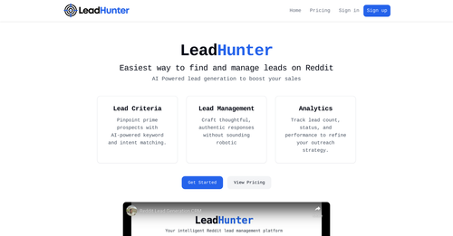 LeadHunter - Audiencia en Reddit por Yeswelab.com