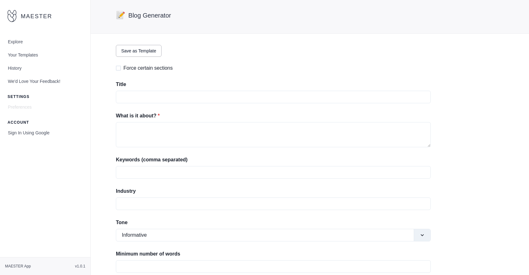 Maester Gui Maester blog creator - Generador de contenido de calidad con inteligen ...