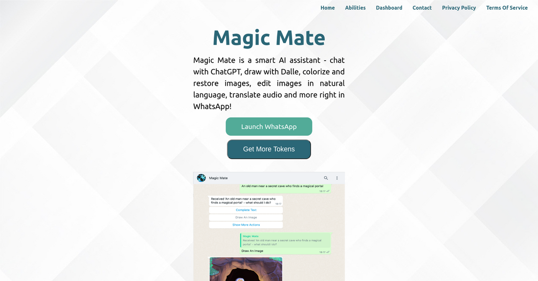 Magic Mate - Conversación por Whatsapp por Yeswelab.com