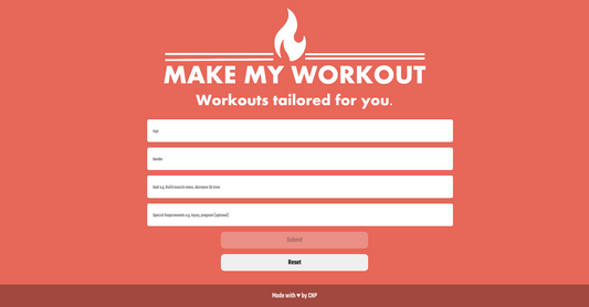 Make My Workout - Aptitud física por Yeswelab.com