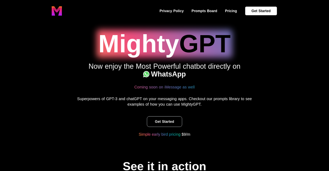 MightyGPT - Conversación por Whatsapp por Yeswelab.com