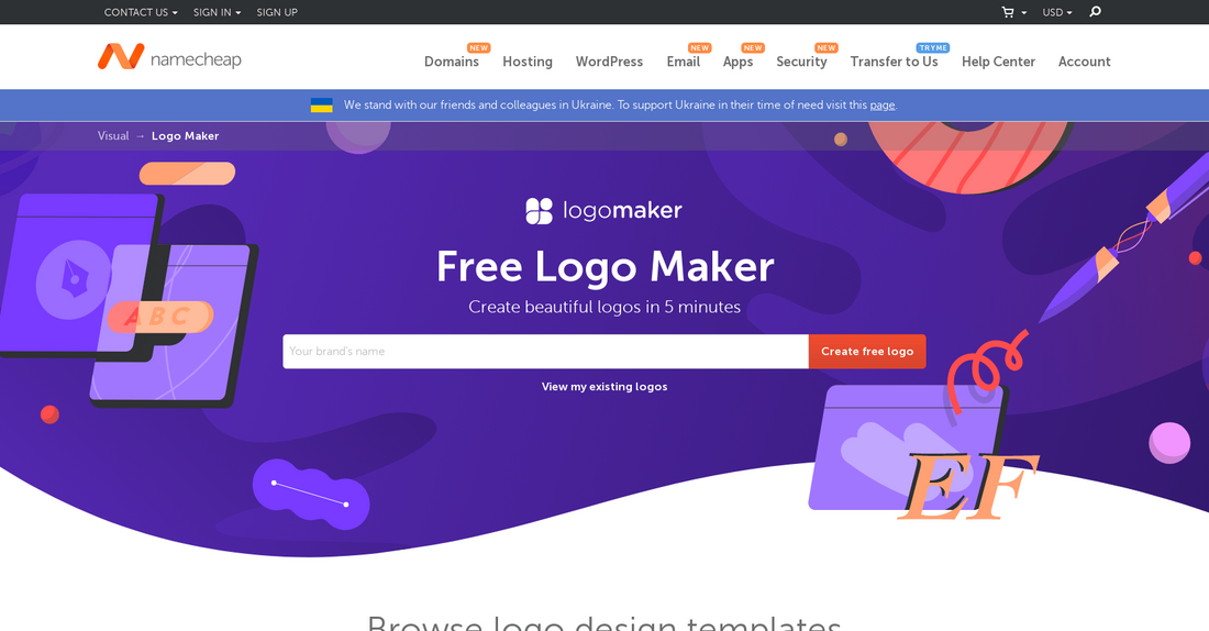 Namecheap Free Logo Maker - Diseño de logotipo por Yeswelab.com