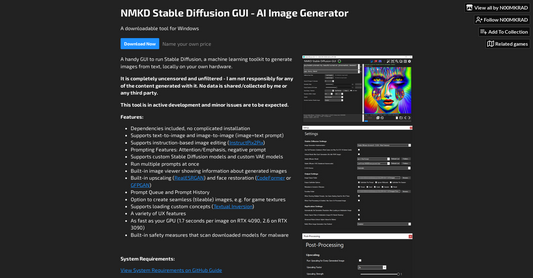 NMKD Stable Diffusion - Generación de imágenes por Yeswelab.com