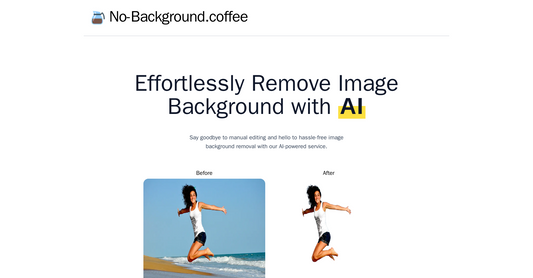 No Background Coffee - Eliminación de fondo por Yeswelab.com